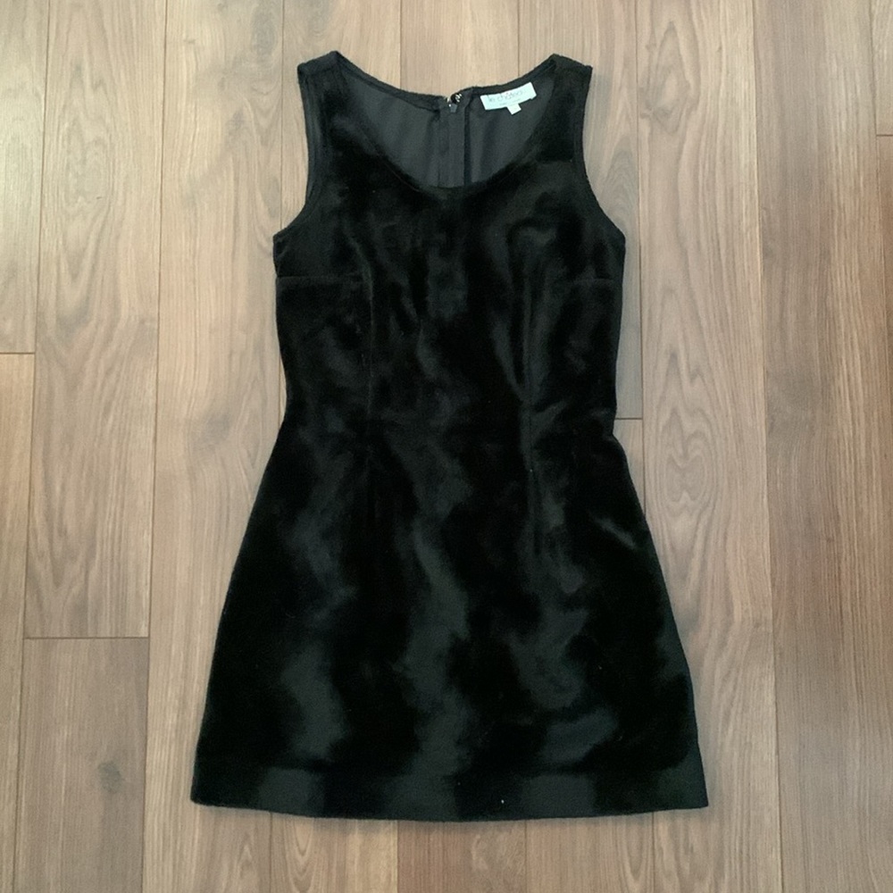 Vintage Le Chateau Faux Fur Dress